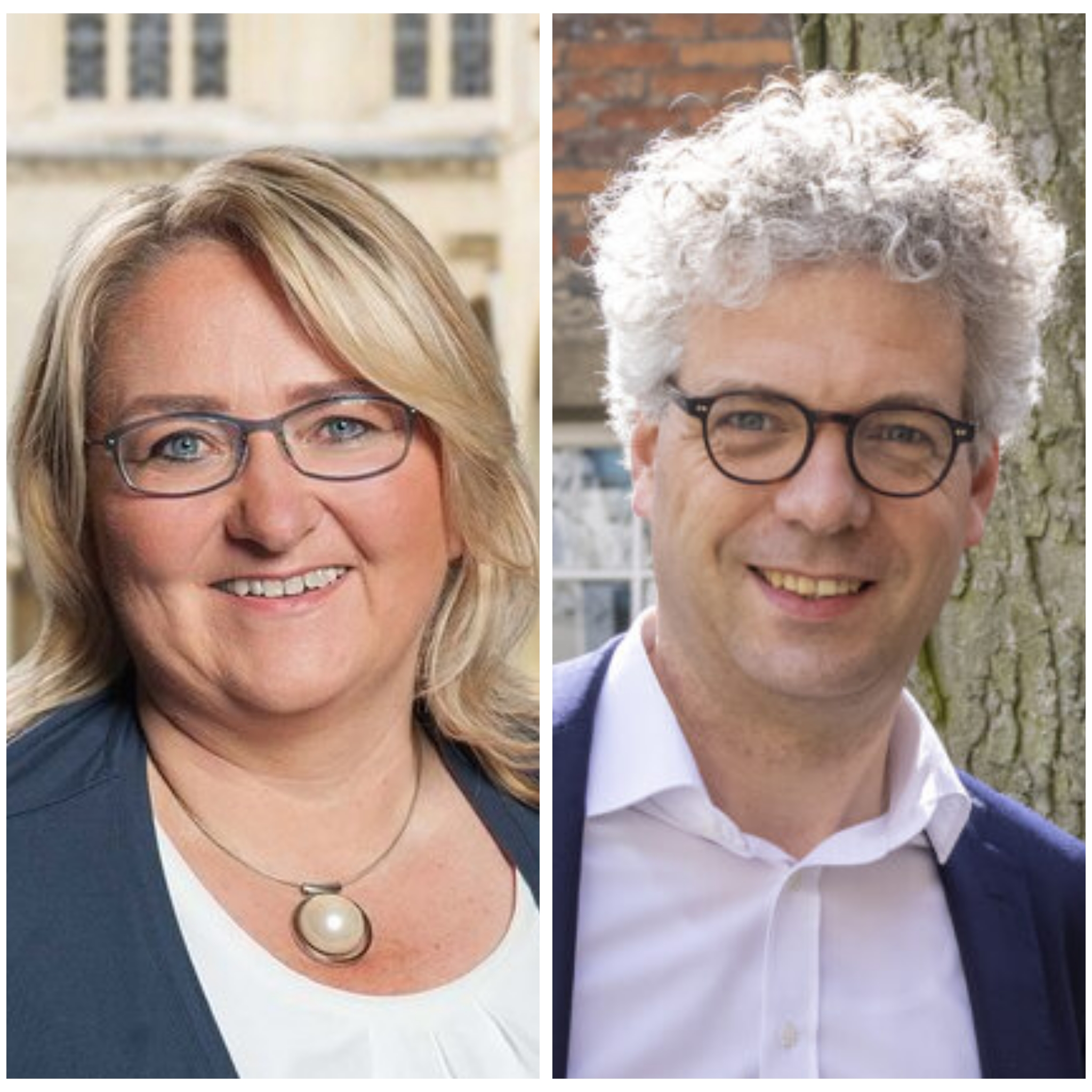Astrid Bhl und Stefan Nacke sprechen beim Neujahrsempfang der CDU Amelsbren.