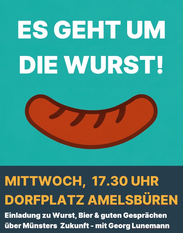 Am Sonntag in ganz Mnster - vorher auf dem Dorfplatz in Amelsbren.